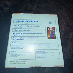 On Running Multicolor LED Light Strip with Remote